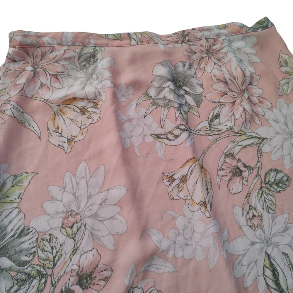 Alfred Dunner Chiffon Lined Skirt Side Zip Knee Length‎ Flare Womens Extra Large